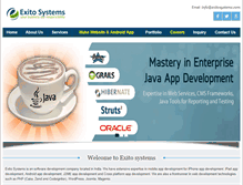 Tablet Screenshot of exitosystems.com